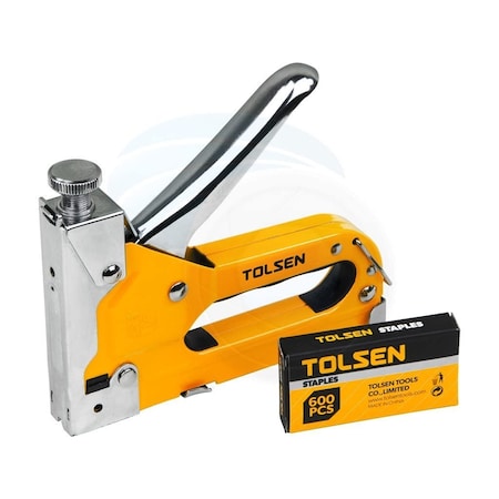 Tolsen Heavy Duty Chrome 3 Way Stapler Staple Gun Nailer Crown U-Shape Nails 43021